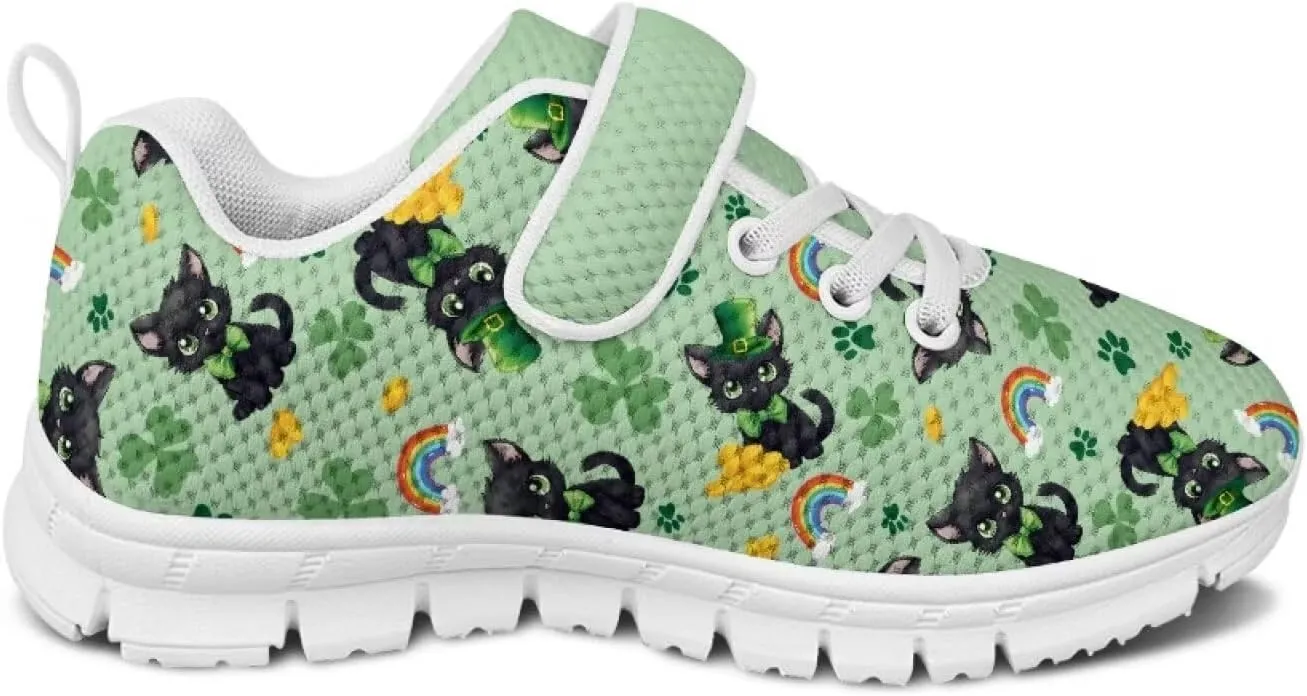 St. Patrick's Day Slip On Shoes for Girls Leaves Sneakers Size 11-2.5