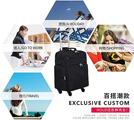 Star river Waterproof Nylon Universal Wheel Trunk Trolley Case Large Capacity 18 inches