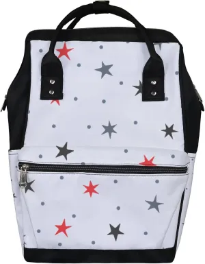 Stars Spots Cute Diaper Bag Backpack Waterproof Backpack Baby Nappy Changing Bag for Travel Large Capacity Durable and Stylish for Woman