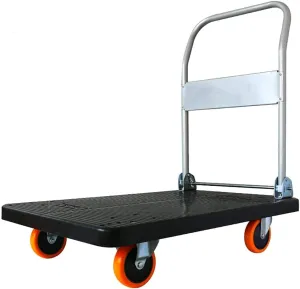 Steel Multi-Functional Hand Truck Trolley with Anti Puncture Solid Wheel and 130 kg Capacity Wheeled Shopping Bag for Sack Trolley (Style #3)