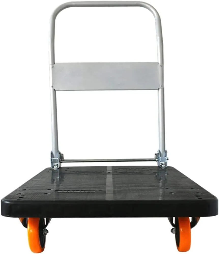 Steel Multi-Functional Hand Truck Trolley with Anti Puncture Solid Wheel and 130 kg Capacity Wheeled Shopping Bag for Sack Trolley (Style #3)