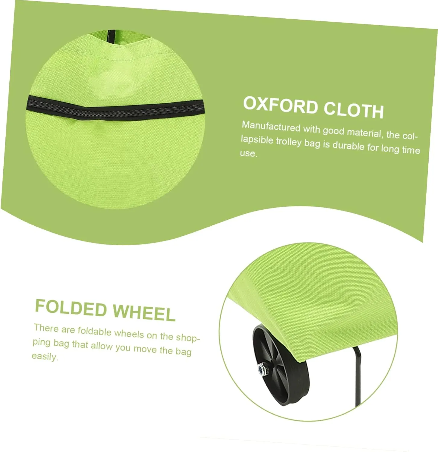 Storage Bag with Wheels Crate Tey Laundry Hamper with Wheels Foldable Grocery Bags Car Storage Bag