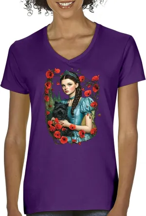 Storybook Dorothy Women's T-Shirt Gothic Fairytale Wizard Girl Fantasy Enchanted Vintage Magical Castle Cartoon Women's Tee
