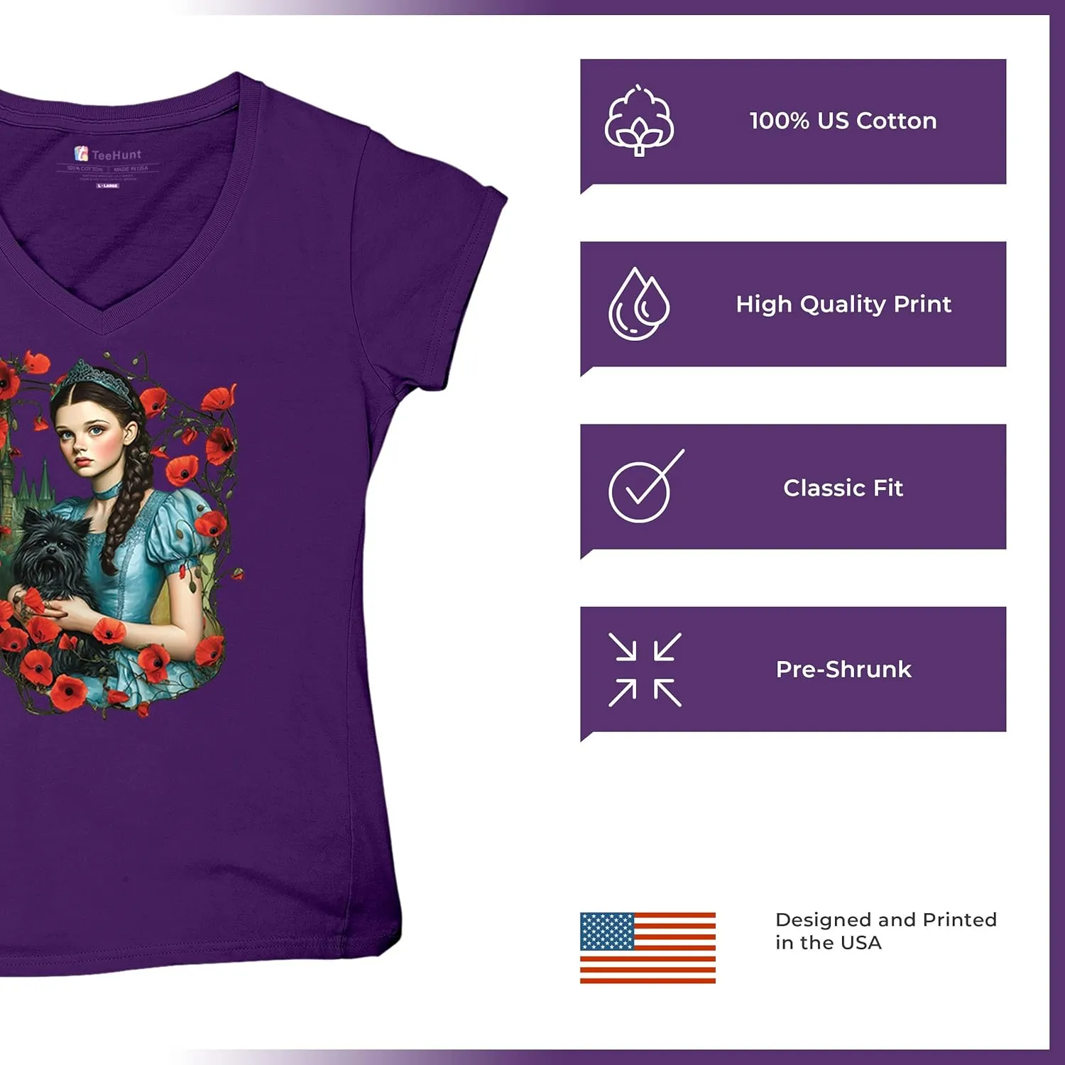 Storybook Dorothy Women's T-Shirt Gothic Fairytale Wizard Girl Fantasy Enchanted Vintage Magical Castle Cartoon Women's Tee
