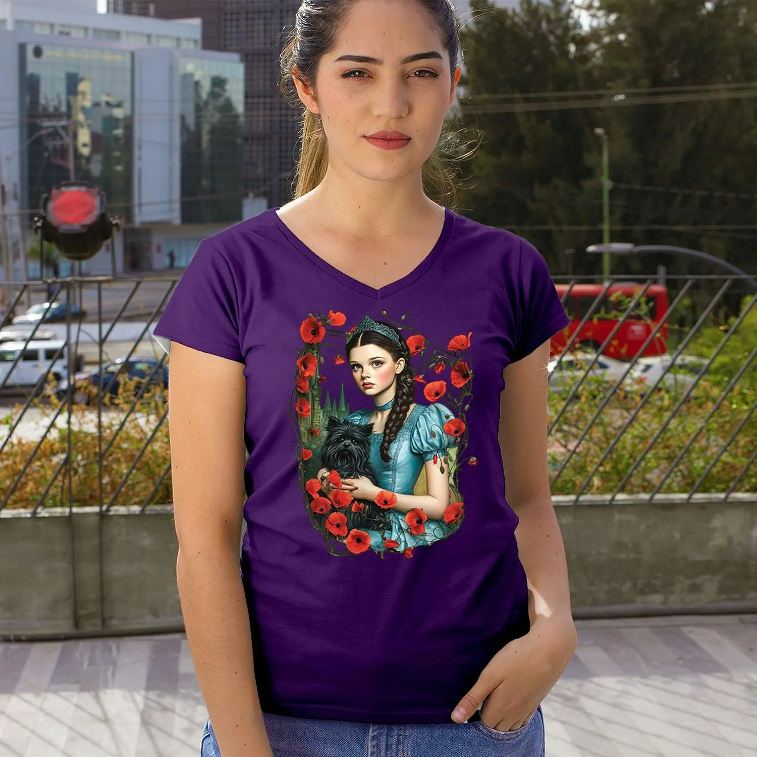 Storybook Dorothy Women's T-Shirt Gothic Fairytale Wizard Girl Fantasy Enchanted Vintage Magical Castle Cartoon Women's Tee