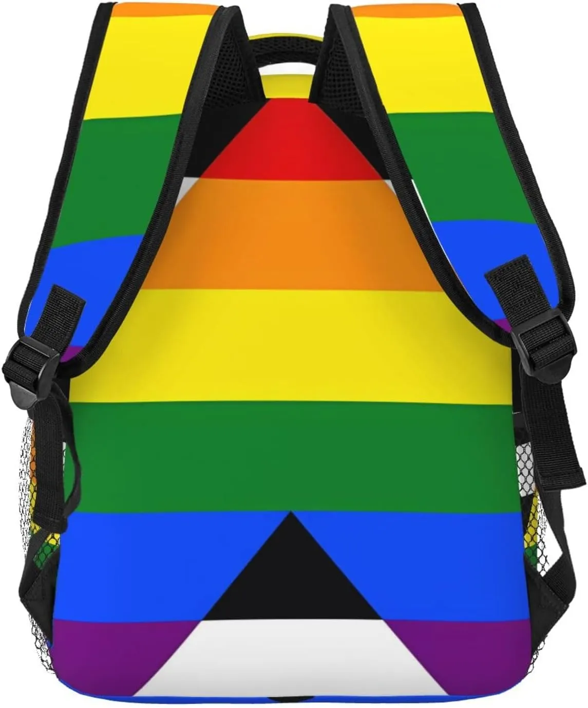 Straight Ally Pride Flag Backpack Lightweight Laptop Backpack Casual Daypack Travel Double Shoulder Bag For Women Men