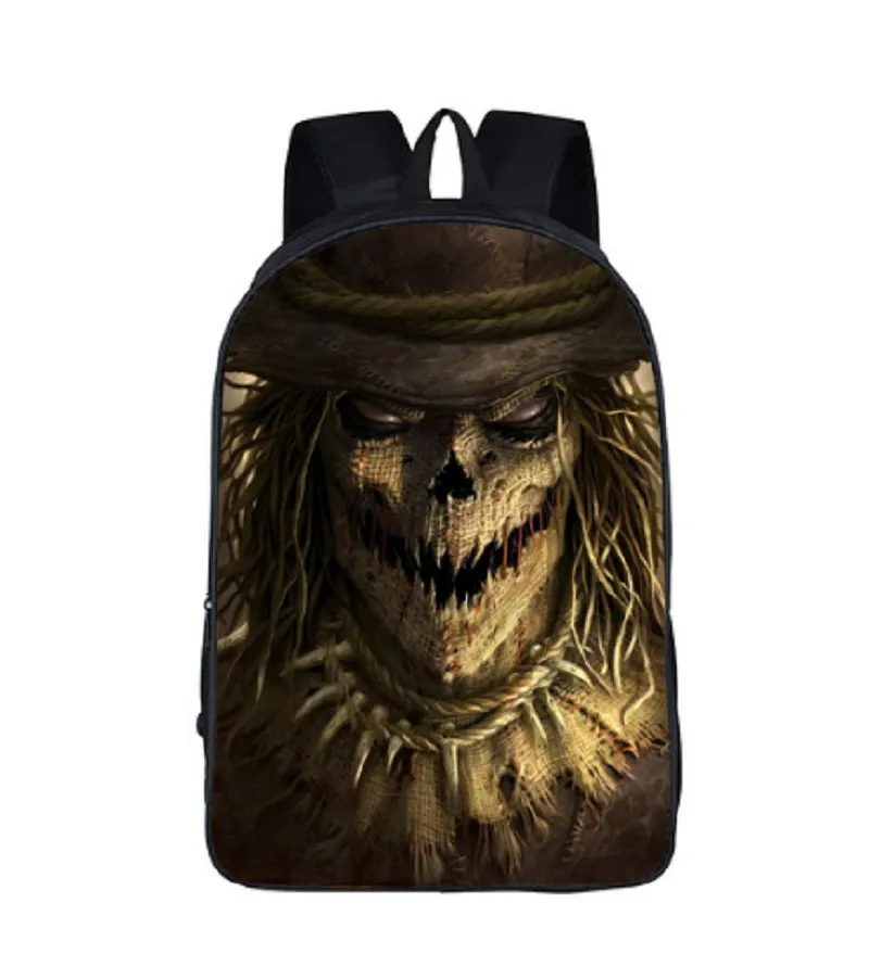 Street Rock  Skull  School Bags