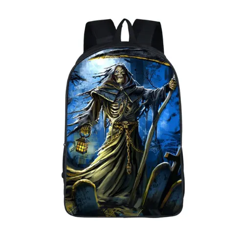 Street Rock  Skull  School Bags