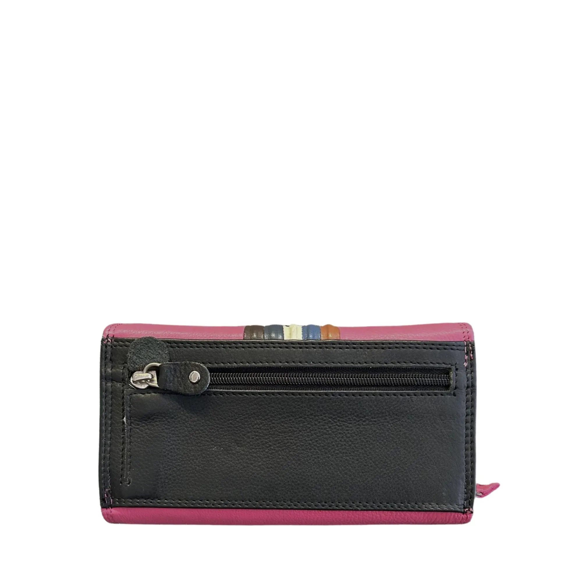 Striped Elegance Wallet - ZXLW001A