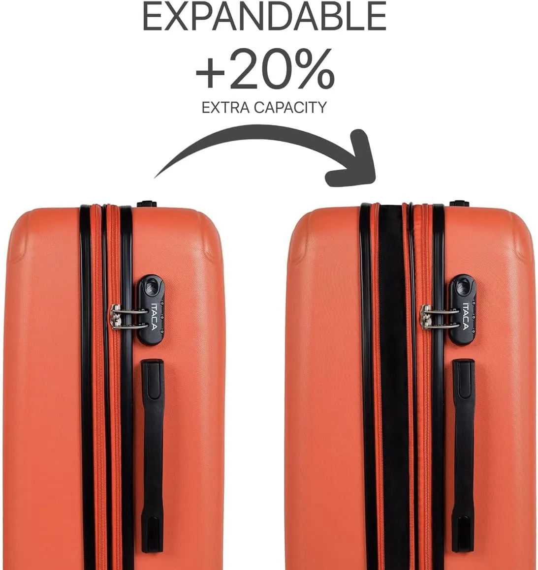 Suitcase, Orange (Mandarina), 66 Centimeters