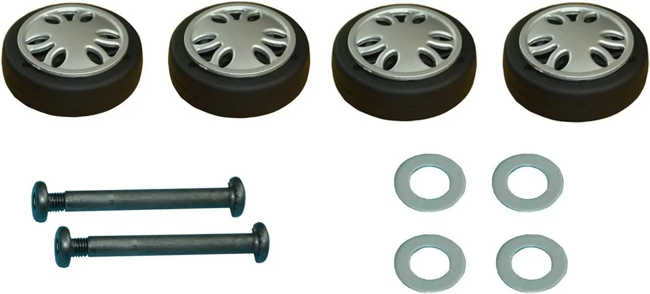 Suitcase Wheels Replacement 360 Spinner 50x15mm Kits Luggage Travel Wheel Double Accessories Universal Rubber Swivel Trolley Casters Bearings Repair Tools Set Rotating Flexible Quietness 2Pack