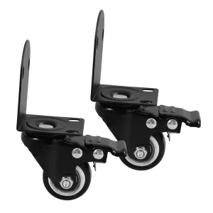 Swivel Plate Caster 2pcs Industrial Casters for Desk Table Suitcase Bag Trolley Quiet Rolling Easy Install