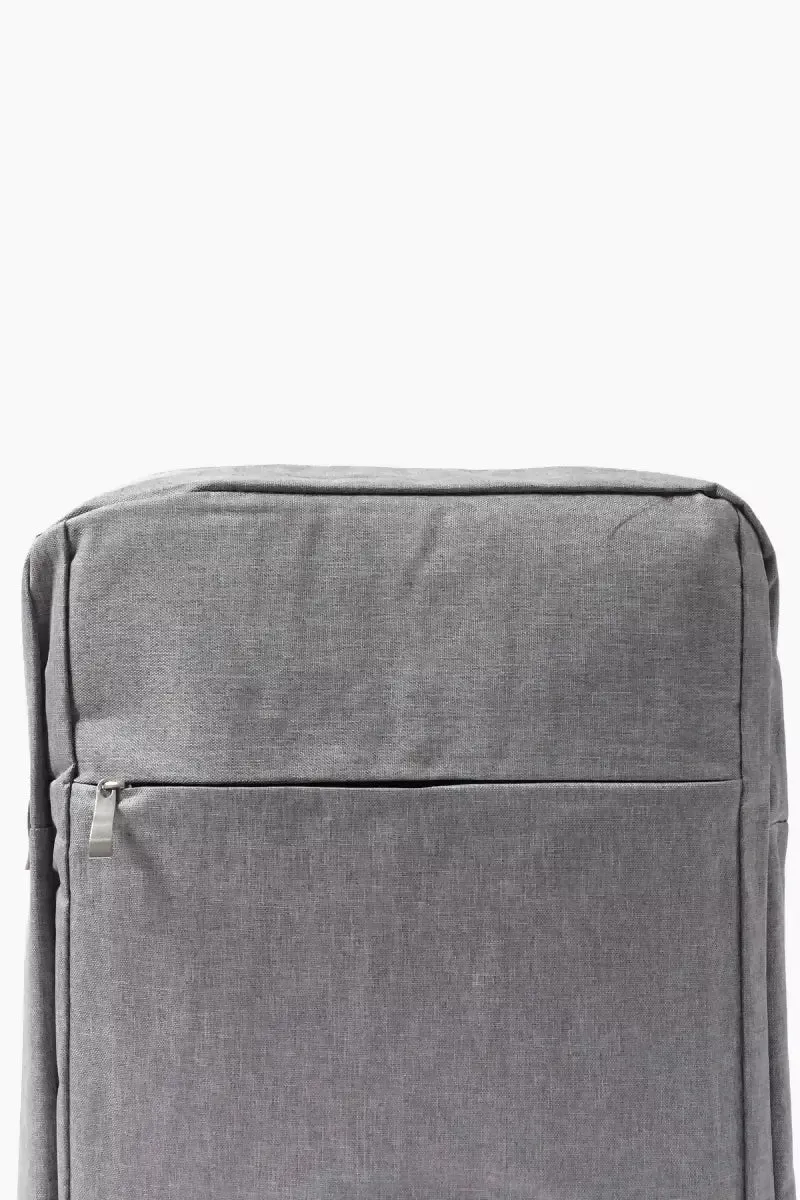 Synthetic Fabric Laptop Bags for Unisex - Grey