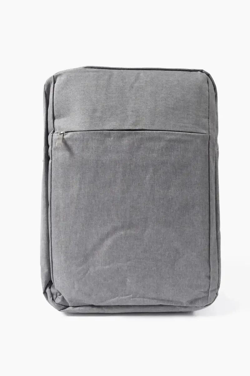 Synthetic Fabric Laptop Bags for Unisex - Grey