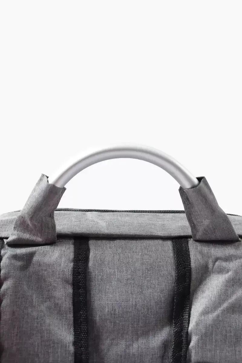 Synthetic Fabric Laptop Bags for Unisex - Grey