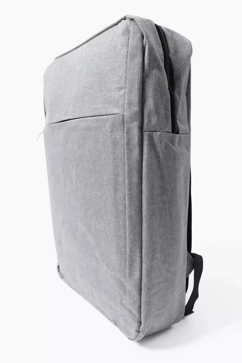 Synthetic Fabric Laptop Bags for Unisex - Grey