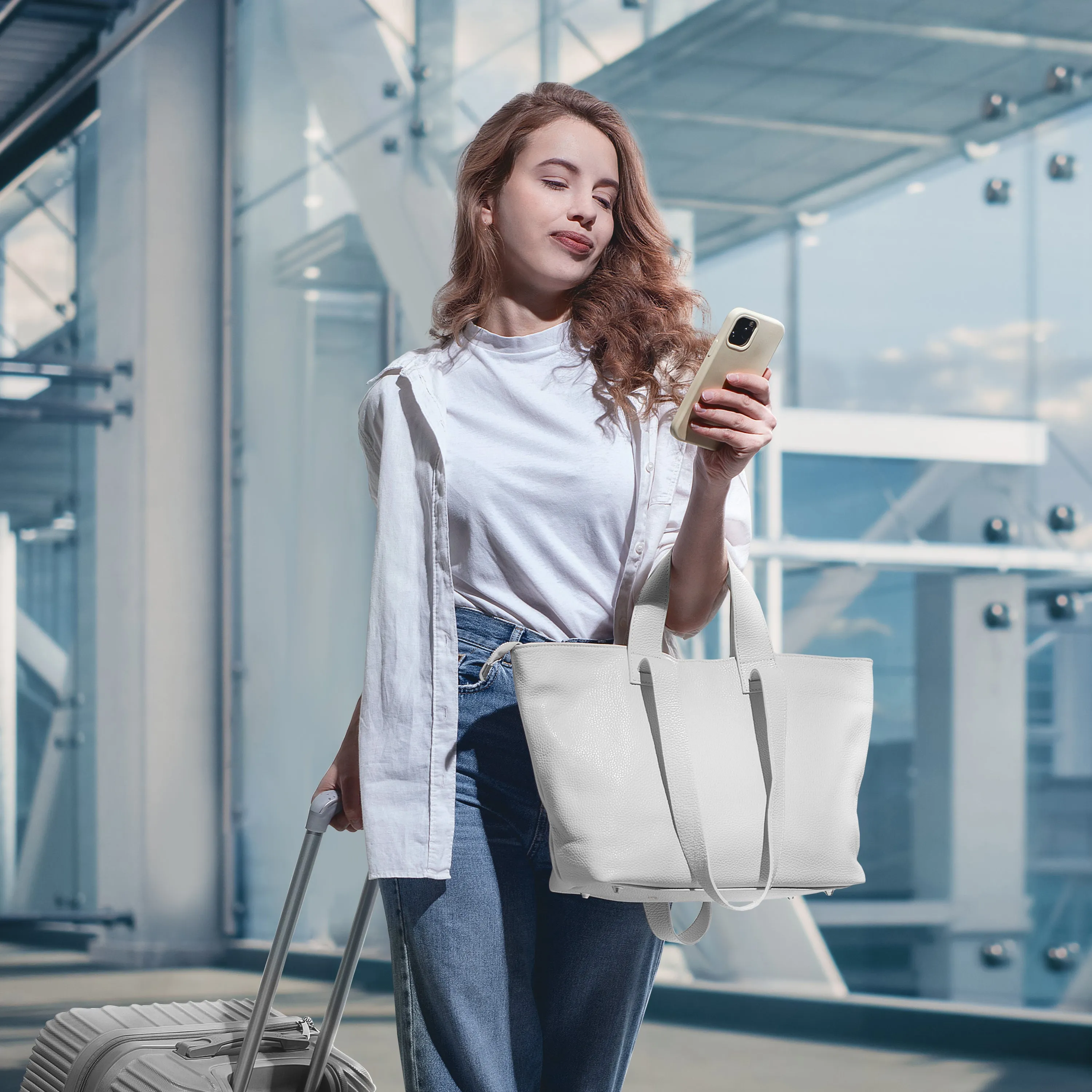 TAKEASY Calf Leather Satchel Bag 122500