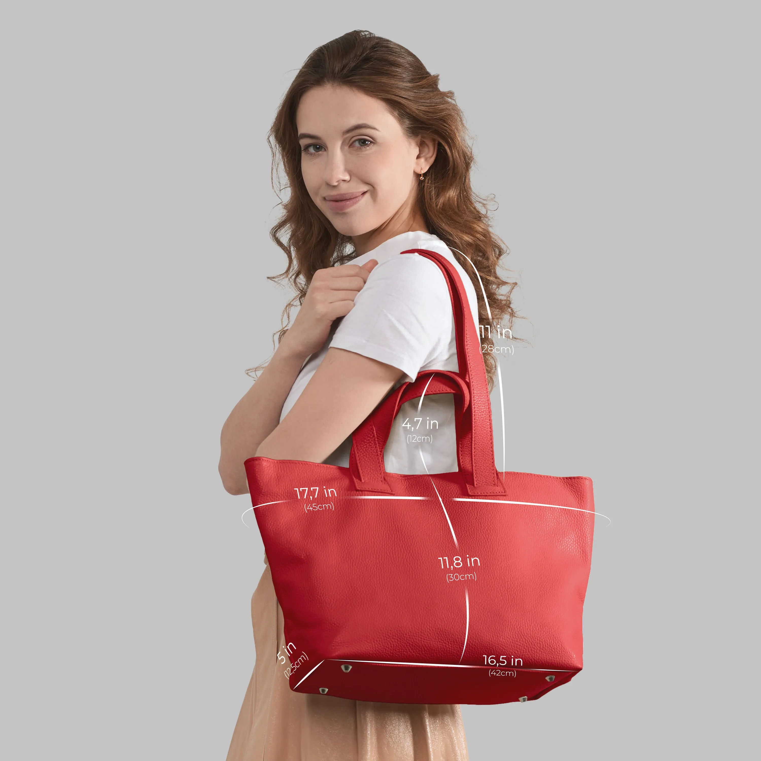 TAKEASY Calf Leather Satchel Bag 122500