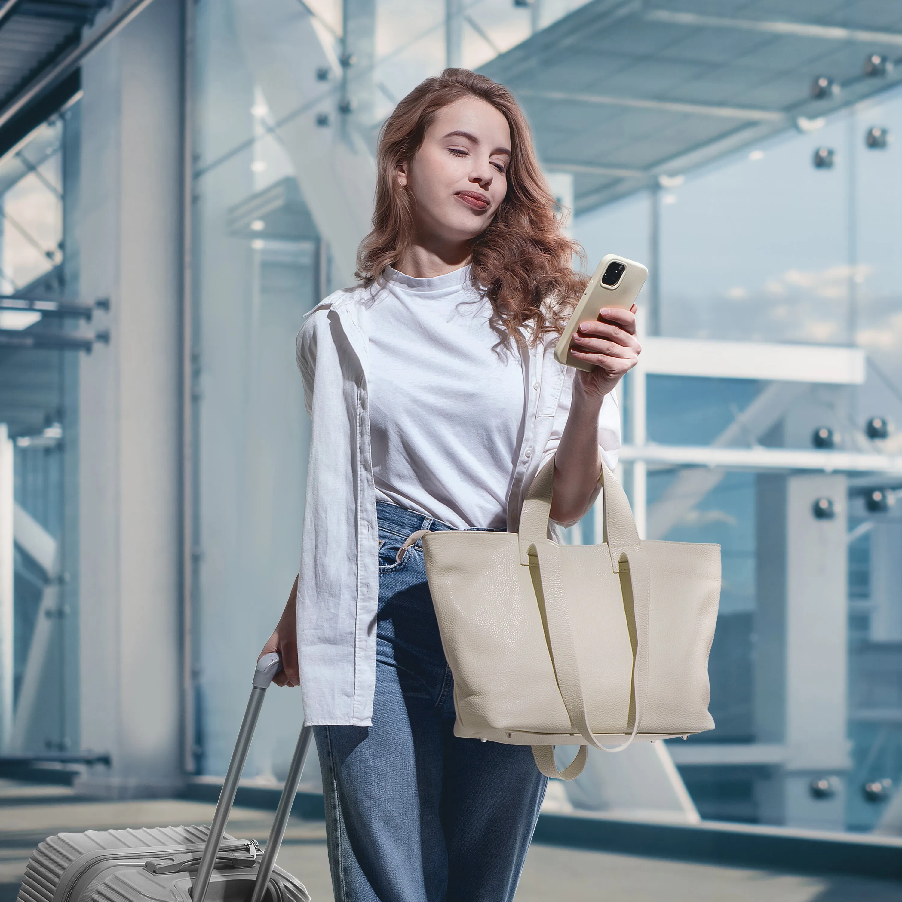 TAKEASY Calf Leather Satchel Bag 122500