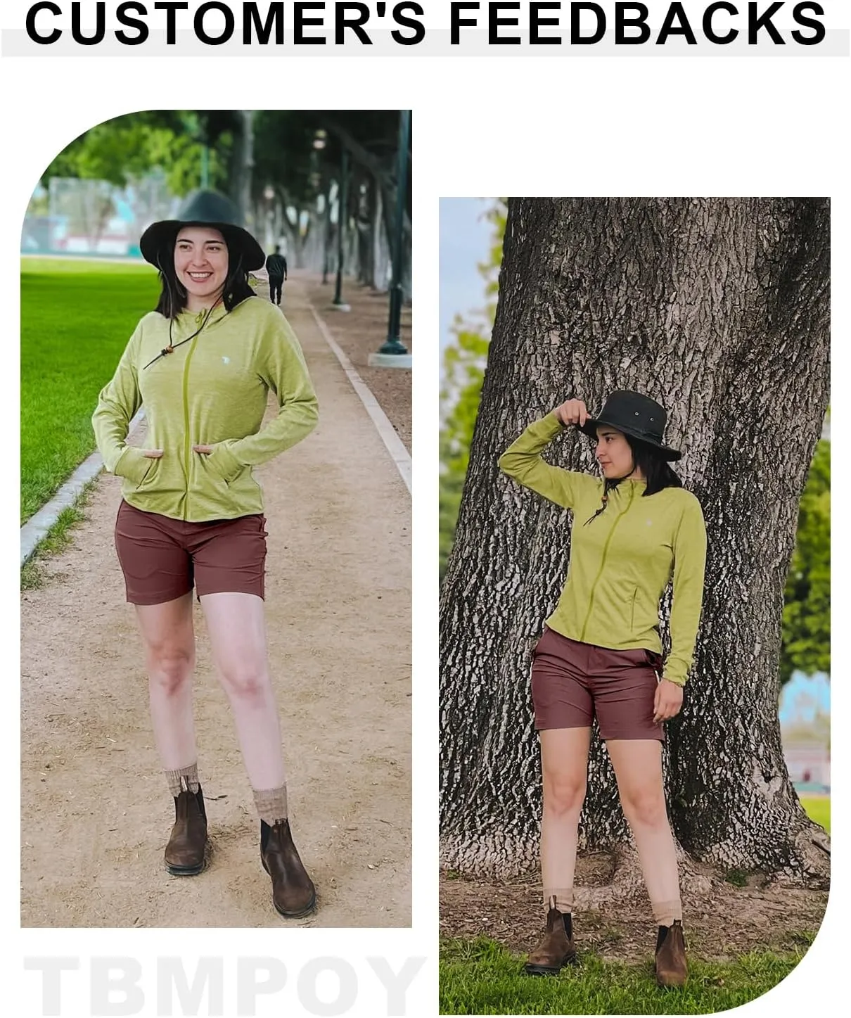 TBMPOY Women's 6" Hiking Cargo Shorts Quick Dry with Pockets Work Golf Short Lightweight Outdoor Active Summer for Women