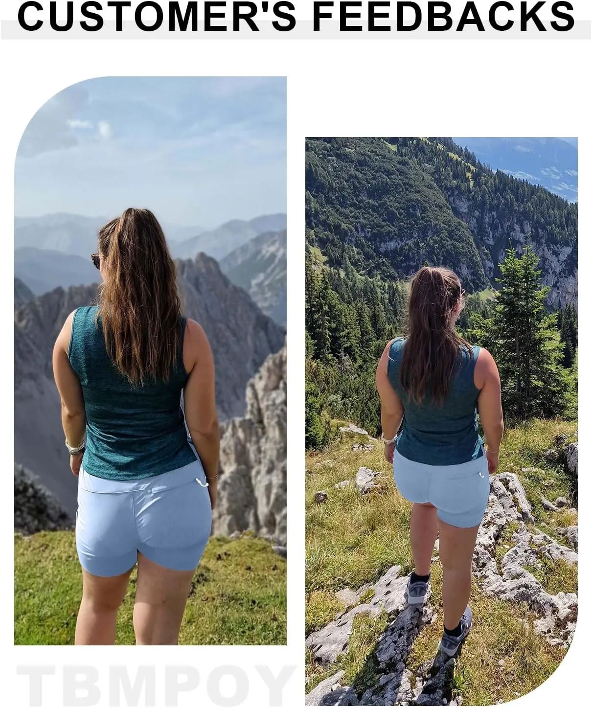 TBMPOY Women's 6" Hiking Cargo Shorts Quick Dry with Pockets Work Golf Short Lightweight Outdoor Active Summer for Women