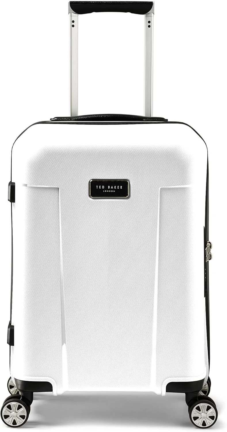 Ted Baker Flying Colours Hardside Trolley 4 Wheel Spinner, TSA Lock, Lightweight Suitcase, Men and Women