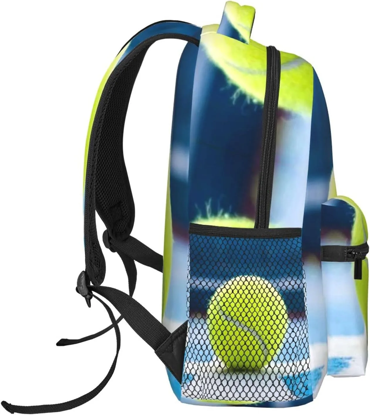 Tennis Ball Painting Backpack Laptop Backpack Sports Travel Shoulder bag Light casual backpack