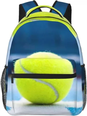 Tennis Ball Painting Backpack Laptop Backpack Sports Travel Shoulder bag Light casual backpack