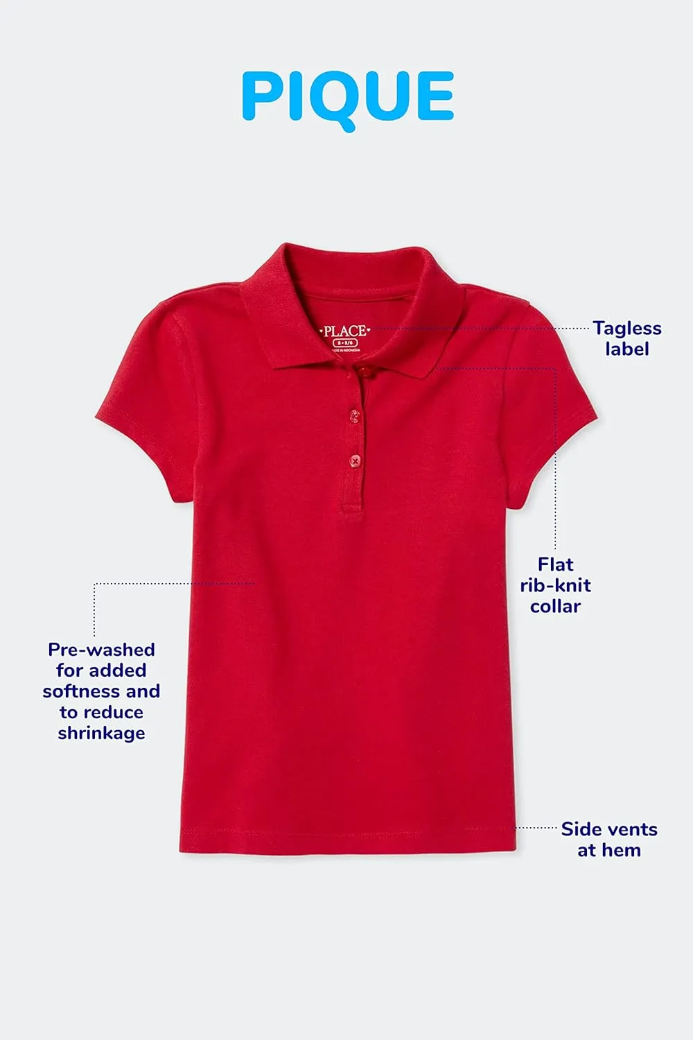 The Children’s Place Multipack Short Sleeve Pique Polo
