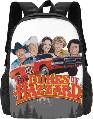 The Dukes Funny of Movie Hazzard Classic Basic Casual Backpack College Backpack Travel Backpack Fits Notebook Sports Backpack