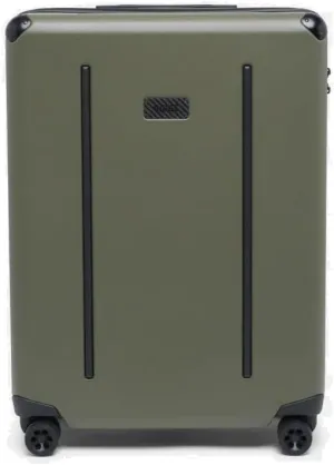 The Ridge Check-In Luggage - German Makrolon Polycarbonate Shell - TSA-Approved Lock with 360° Spinner Wheels - Matte Olive