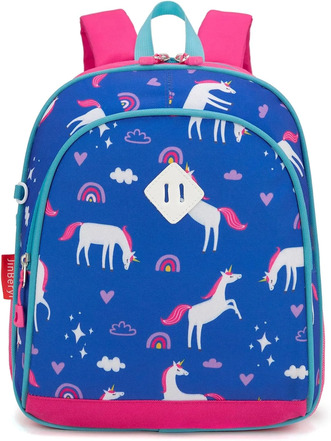 Toddler Backpack for Girls, 12 Inch Kids Backpack for Preschool or Kindergarten (Deep Blue 02)