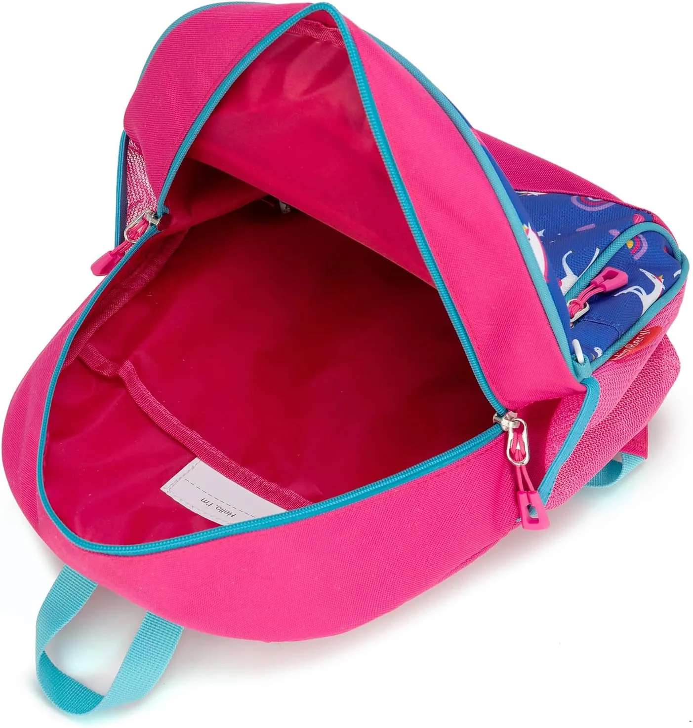 Toddler Backpack for Girls, 12 Inch Kids Backpack for Preschool or Kindergarten (Deep Blue 02)