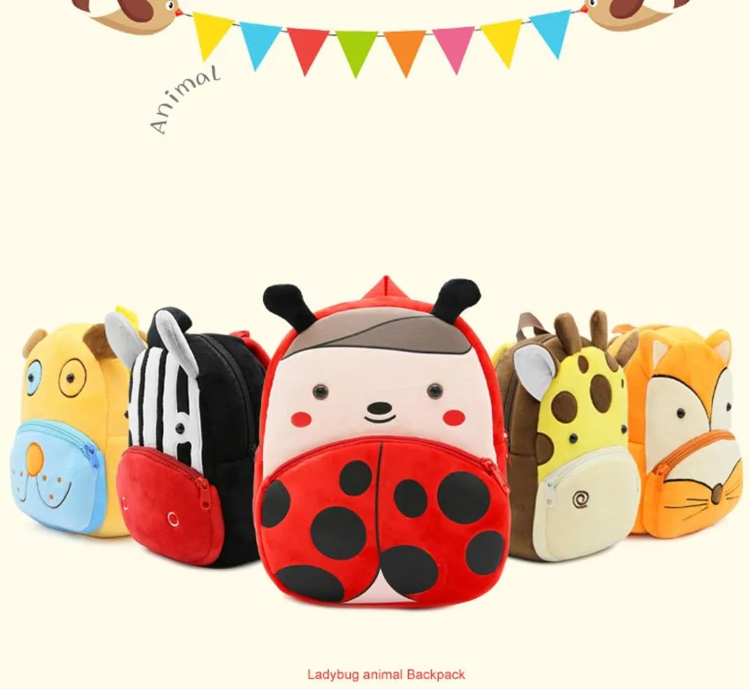 Toddler Backpack Zoo Plush Mini Daypack Animal Cartoon Travel Bag for Baby Girl Boy