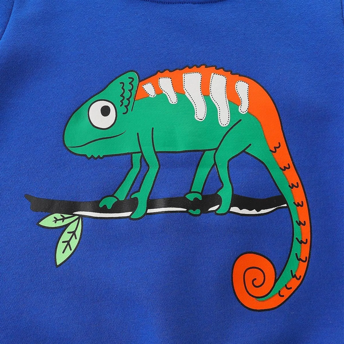 Toddler Boy Cotton Crewneck Long Sleeve Sweatshirt Christmas Clothing 2-7T