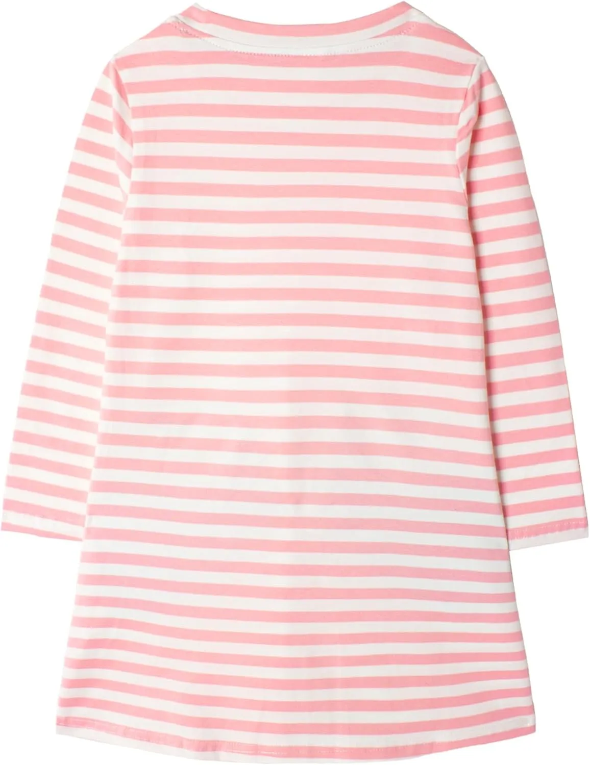 Toddler Girl Cotton Long Sleeve Casual Halloween Christmas Cartoon Tunic Playwear Basic Striped Jersey Dresses