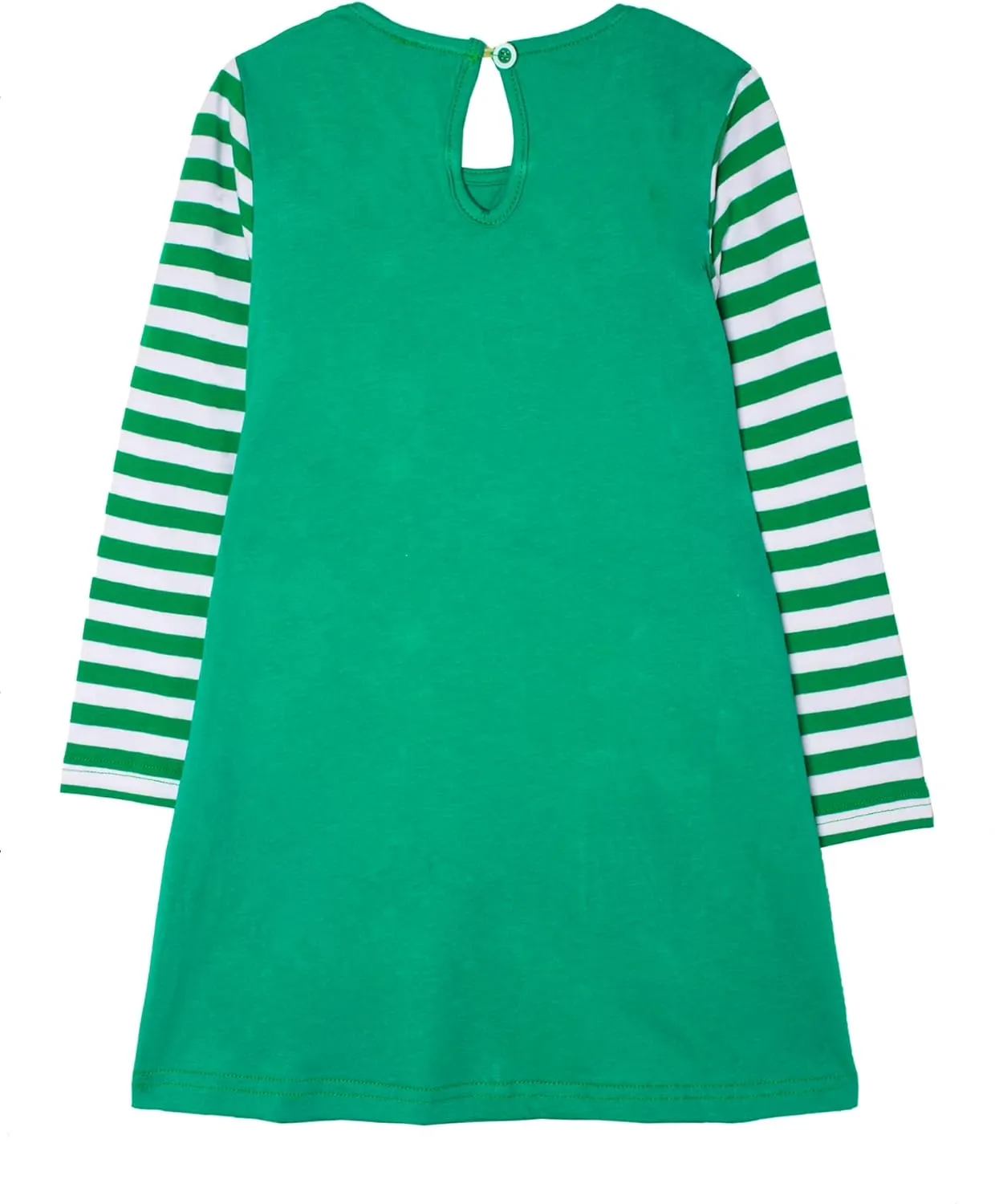 Toddler Girl Cotton Long Sleeve Casual Halloween Christmas Cartoon Tunic Playwear Basic Striped Jersey Dresses