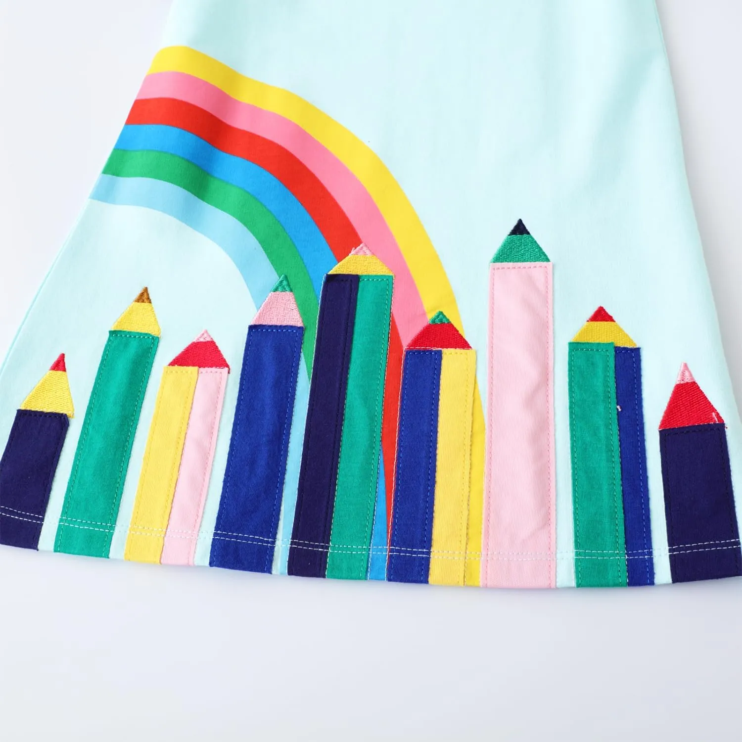Toddler Girl's Cotton Dress Toddler Girls Summer Dress Clothes Cotton Casual Cartoon Print Short Sleeve Dresses 1-7 Years