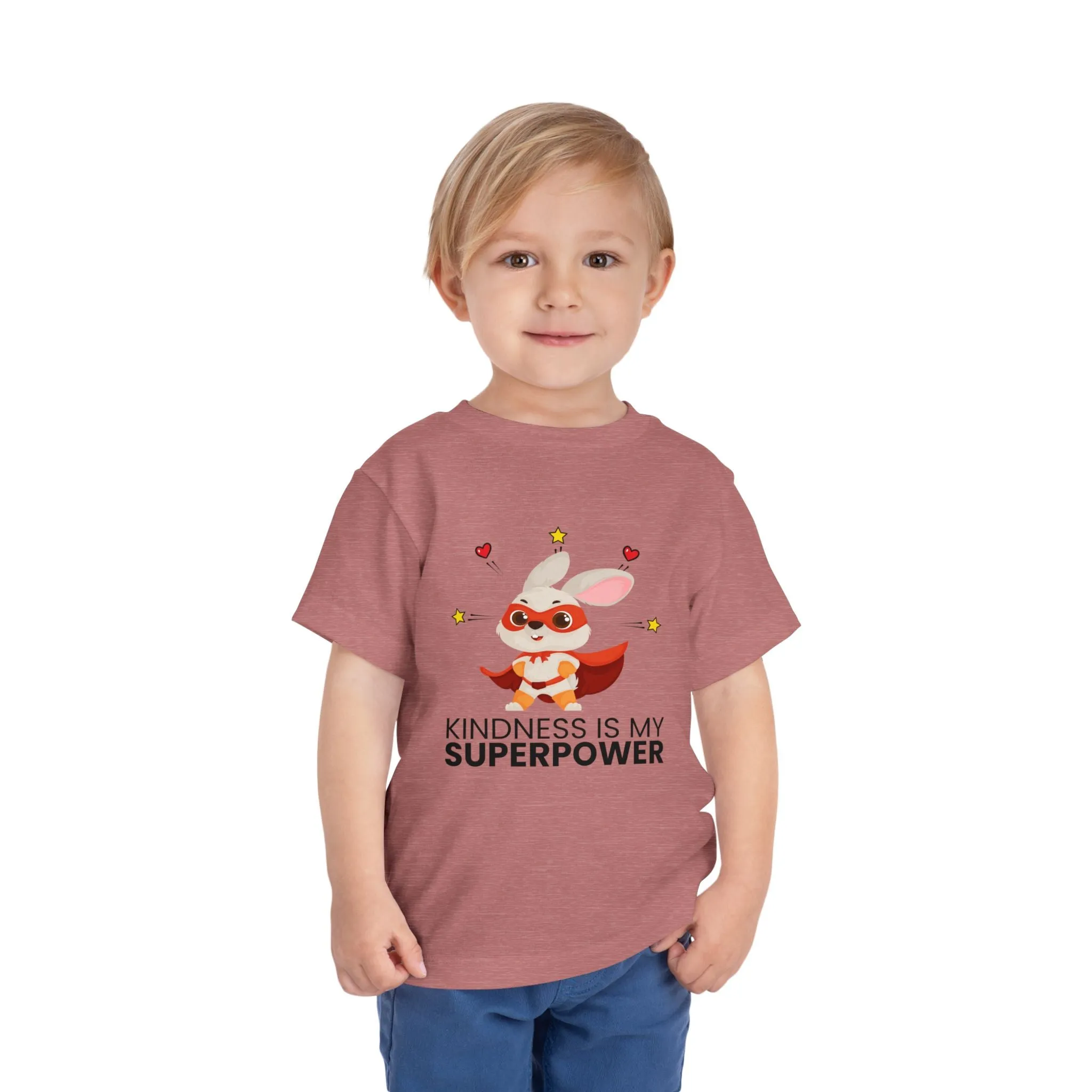 Toddler T-Shirt - 'Kindness Is My Superpower' Tee for Promoting Kindness