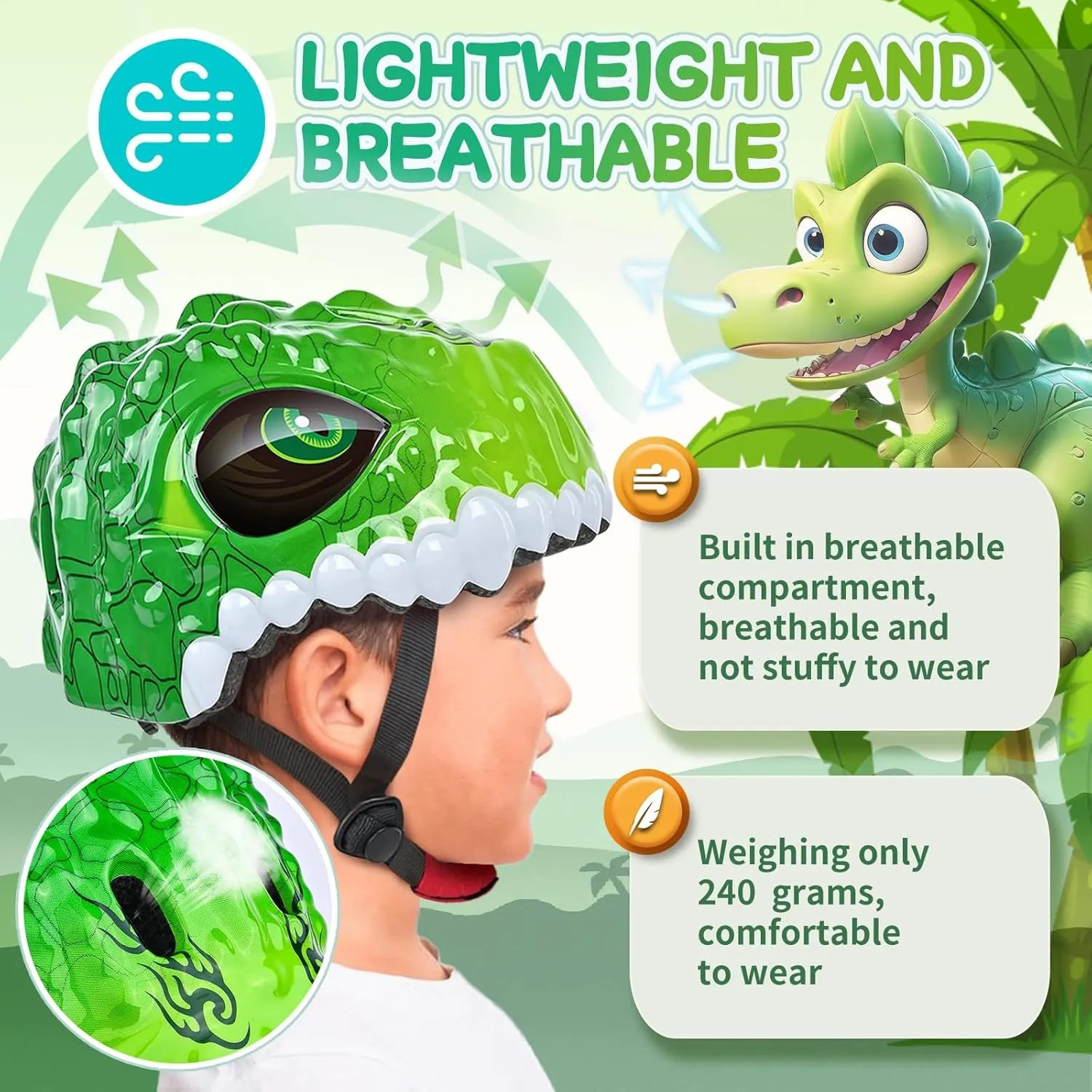 Toddler/Kids Bike Helmet for Boys Girls Adjustable Kids Helmet 3D Lightweight Ventilation and Multi-Sports Scooter Cycling Roller Balance Bike