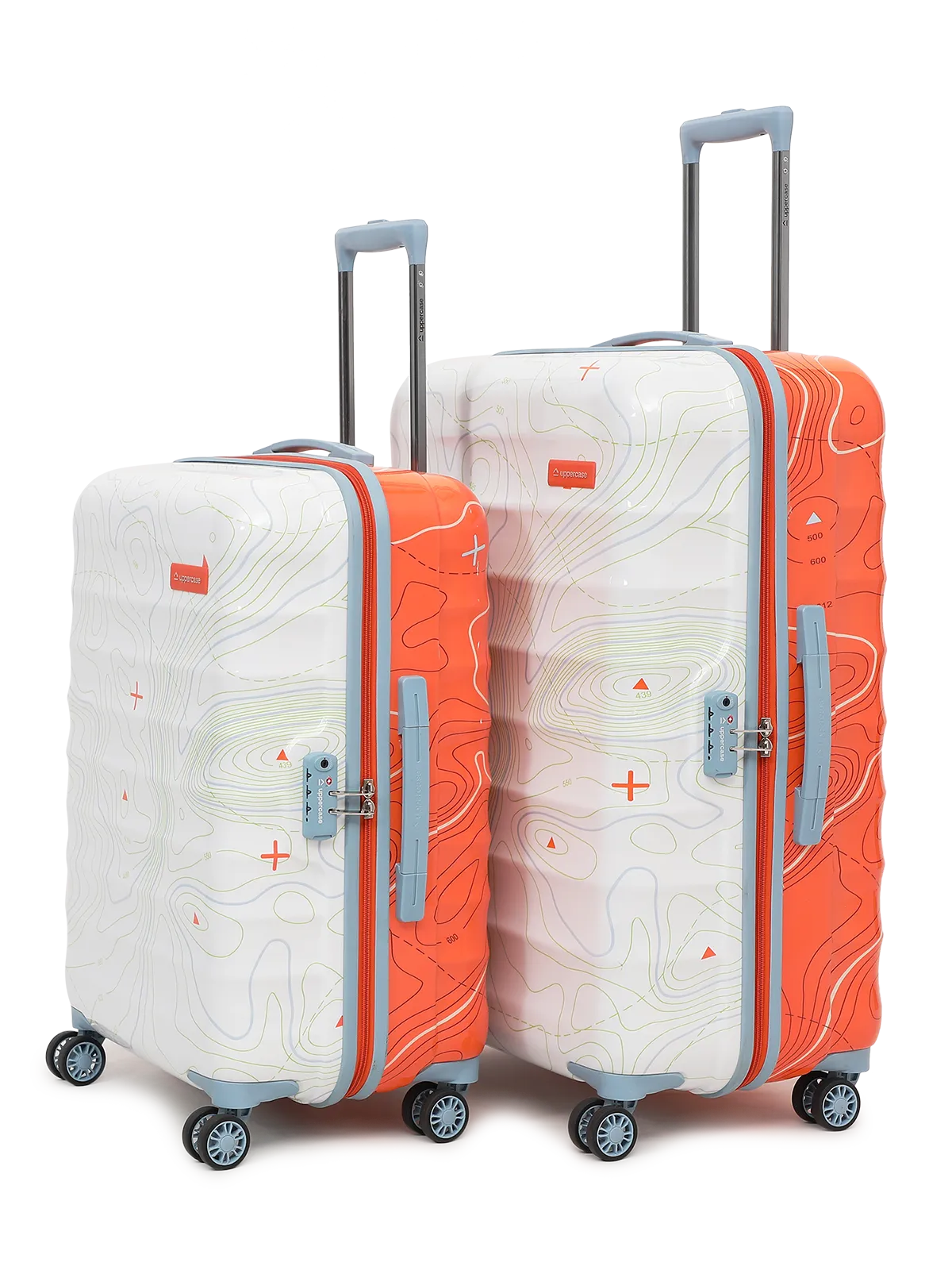 Topo Orange and White Set of 2 (M L) Trolley