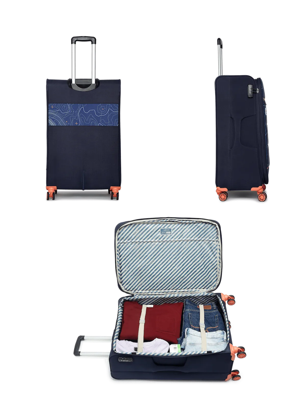 Topolite Blue Set of 3 (S M L) Soft Trolley