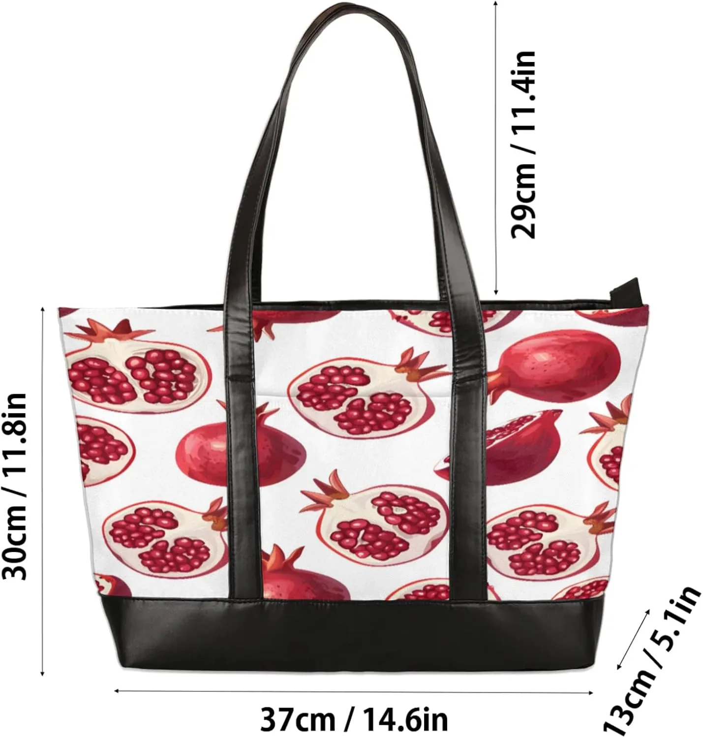 Tote Bag for Women with Zipper, Laptop Tote Bags Laptop Sleeve Case Shoulder Bag
