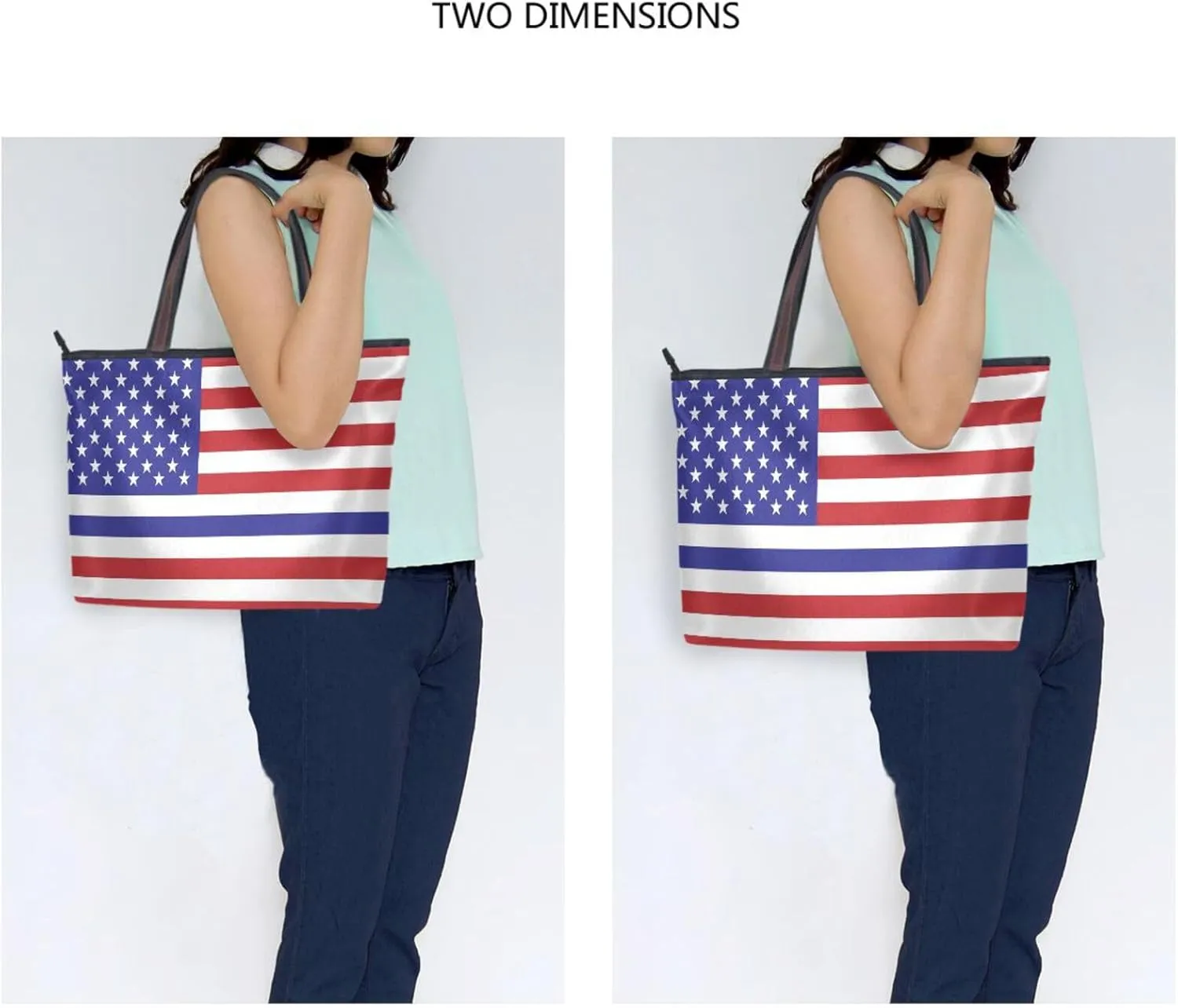 Tote Bag for Women with Zipper,Polyester Tote Purse Holiday Tote Bag Work Handbag Women Gift