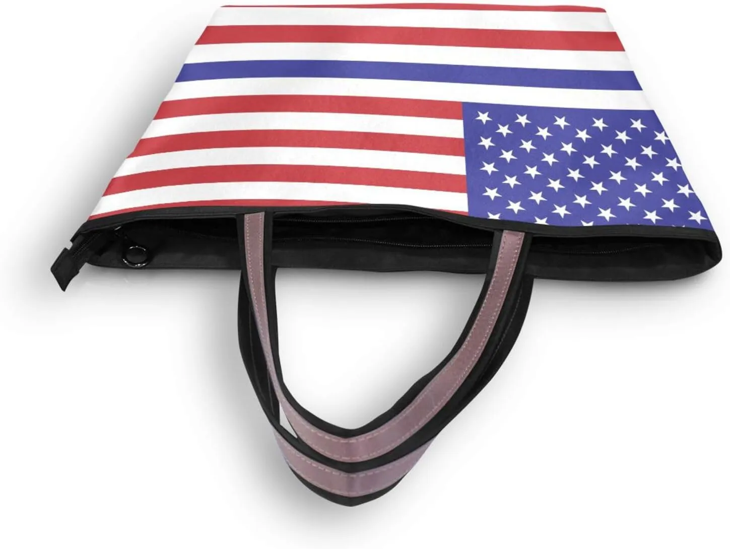 Tote Bag for Women with Zipper,Polyester Tote Purse Holiday Tote Bag Work Handbag Women Gift