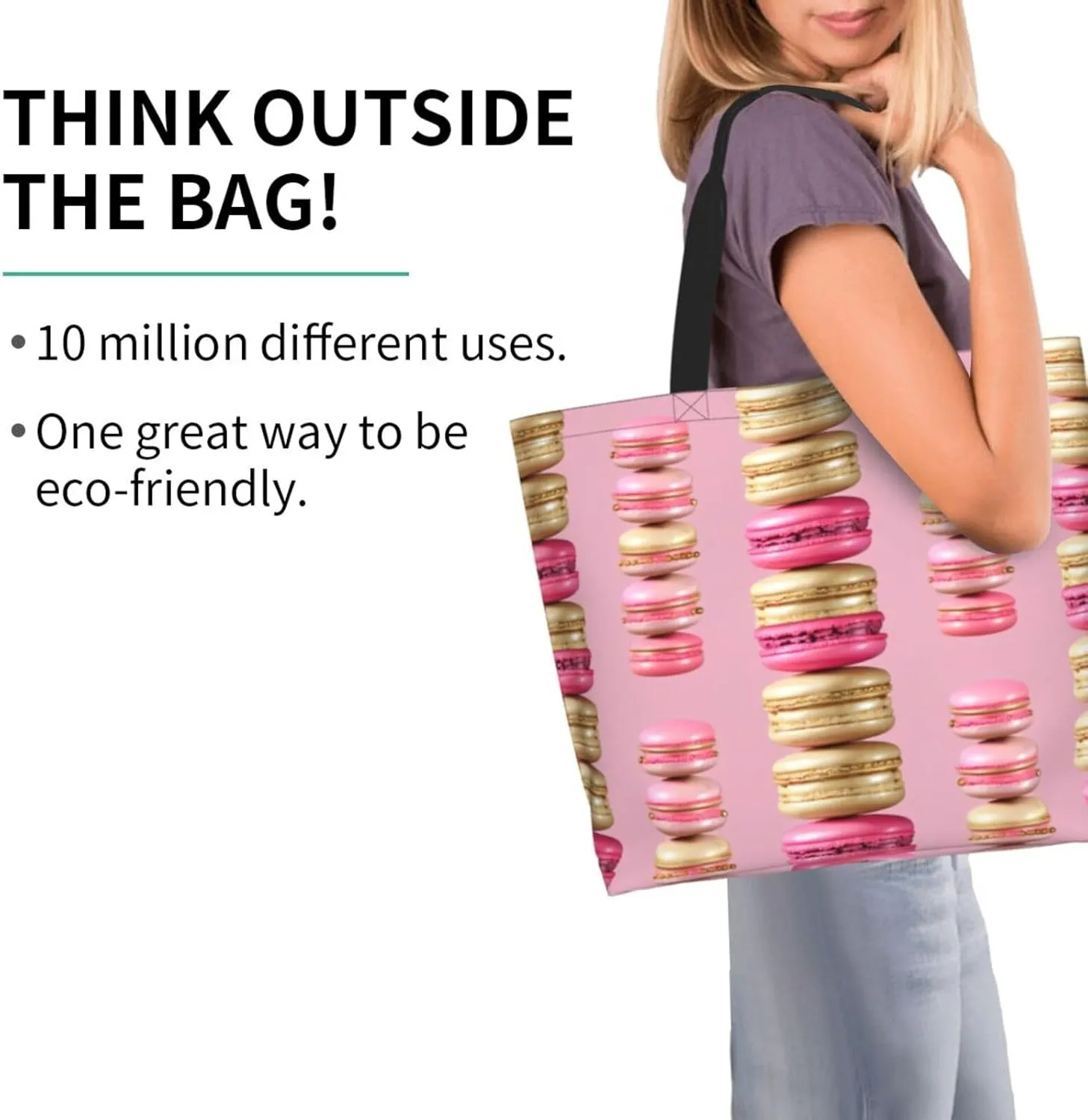Tote Shoulder Bag Large Durable Handbag Lightweight Stylish for Daily Use-19.7x15.7x5.9 Inch