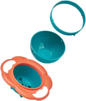 Toyvian Spill Proof Boys and Girls ° Rotating Lion Bowl for Toddlers Children's for Boys and Girls