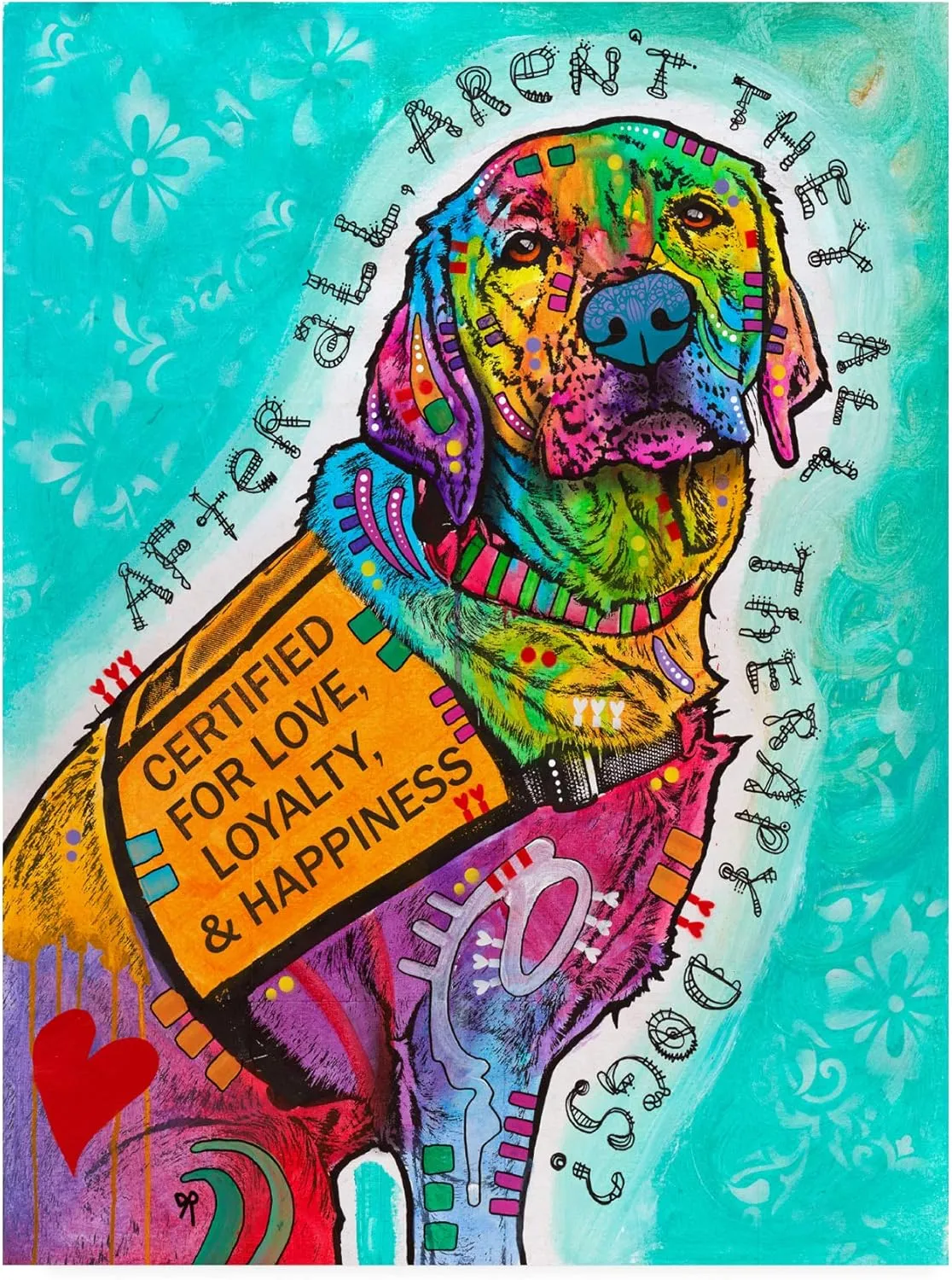 Trademark Fine Art ALI46330-C1419GG Certified for Love by Dean Russo, 14x19