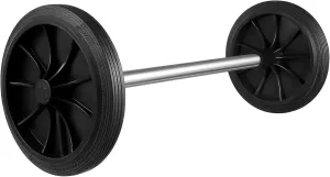 Transh Can Wheels Replacement - Outdoor 1 Set Trash Can Wheels with Hollow Shaft for Garbage Bin Accessories - 18.8" L x 7" H