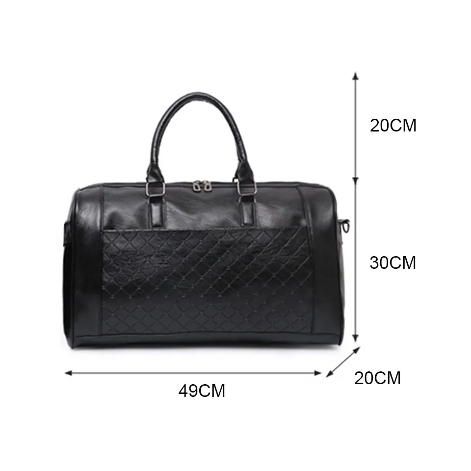 Travel Bag Women Men Male Waterproof Duffel Luggage Gym Bag Girls Boy Sports Shoulder Handbag Traveling Overnight Bag (Black)